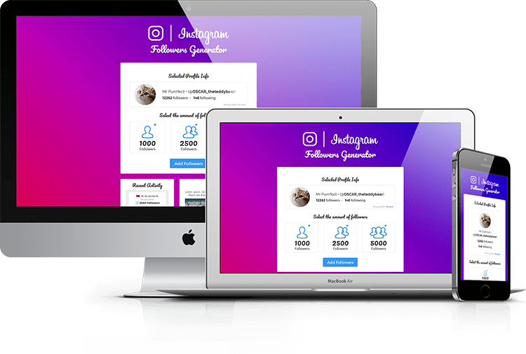 IG Followers V2 – CPA Marketing Landing Page