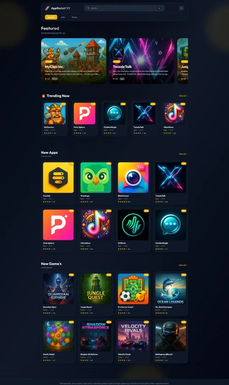 AppRocket V3 – CPA Marketing Landing Page